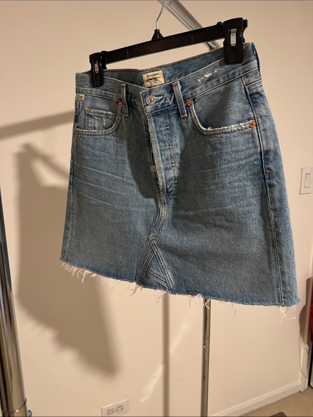 Citizens of Humanity Denim Mini Skirt - Light Blue